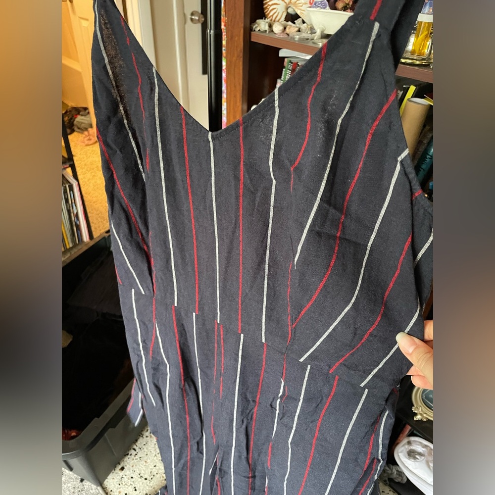 Universal Thread From Target Navy Blue Striped Ju… - image 3